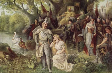 Szene aus Richard Wagners Oper, "Lohengrin"